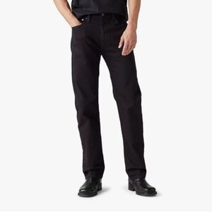 LEVI'S Men's 505 Regular Straight Leg Black Jeans Size 32 x 34 NWT
